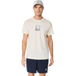 ASICS Kleding ASICS Court Core Graphic T-shirt Heren-Crème
