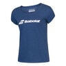 Exercise T-shirt Dames-Donkerblauw,Wit