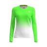 Crew Gradiant Longsleeve Meisjes-Neongroen,Wit