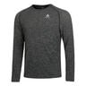 Crew Neck Essential Seamless Longsleeve Heren-Grijs