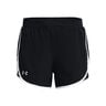 Fly By Elite 5in Shorts Dames-Zwart,Wit