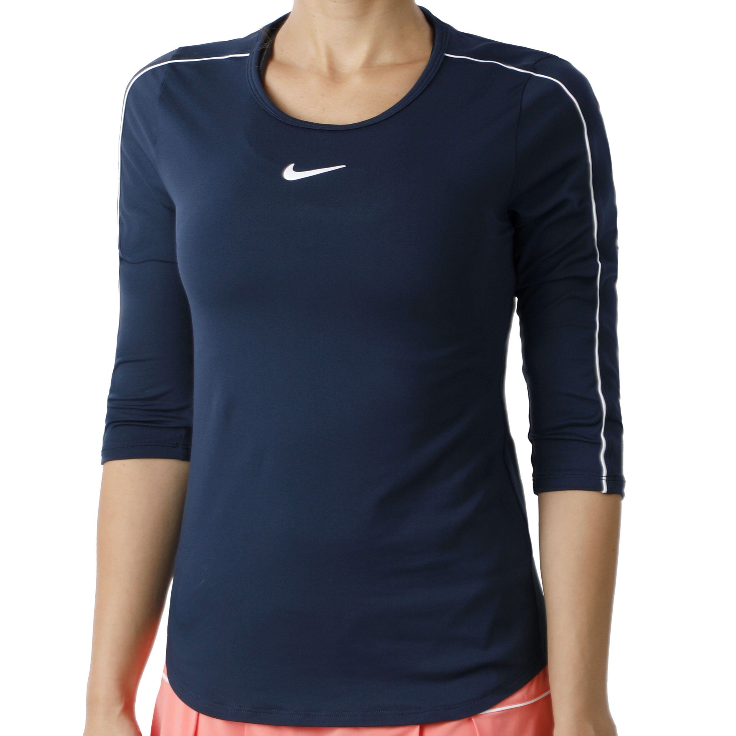 Court Longsleeve Dames Donkerblauw, Wit Court Longsleeve Dames Donkerblauw, Wit