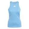 Y-Tanktop Dames-Lichtblauw,Wit