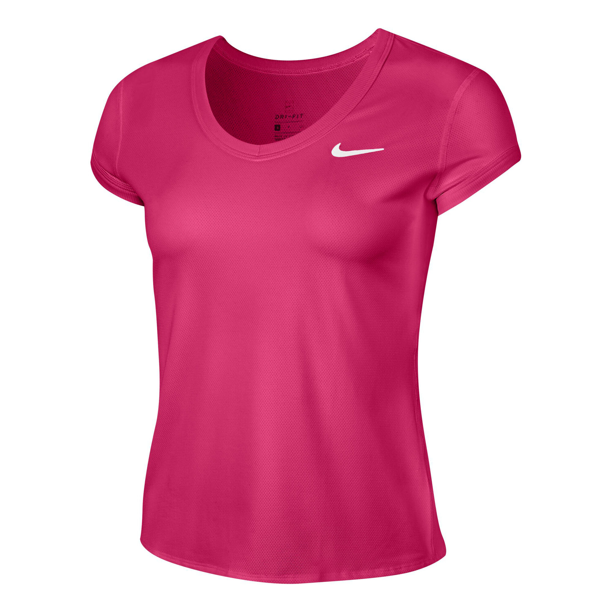 Nike Court Dry Tshirt Dames Pink, Wit online kopen TennisPoint