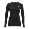 Authentics Crew Longsleeve Dames-Zwart