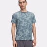Launch Elite Print Hardloopshirt Heren-Petrolblauw,Blauw-grijs