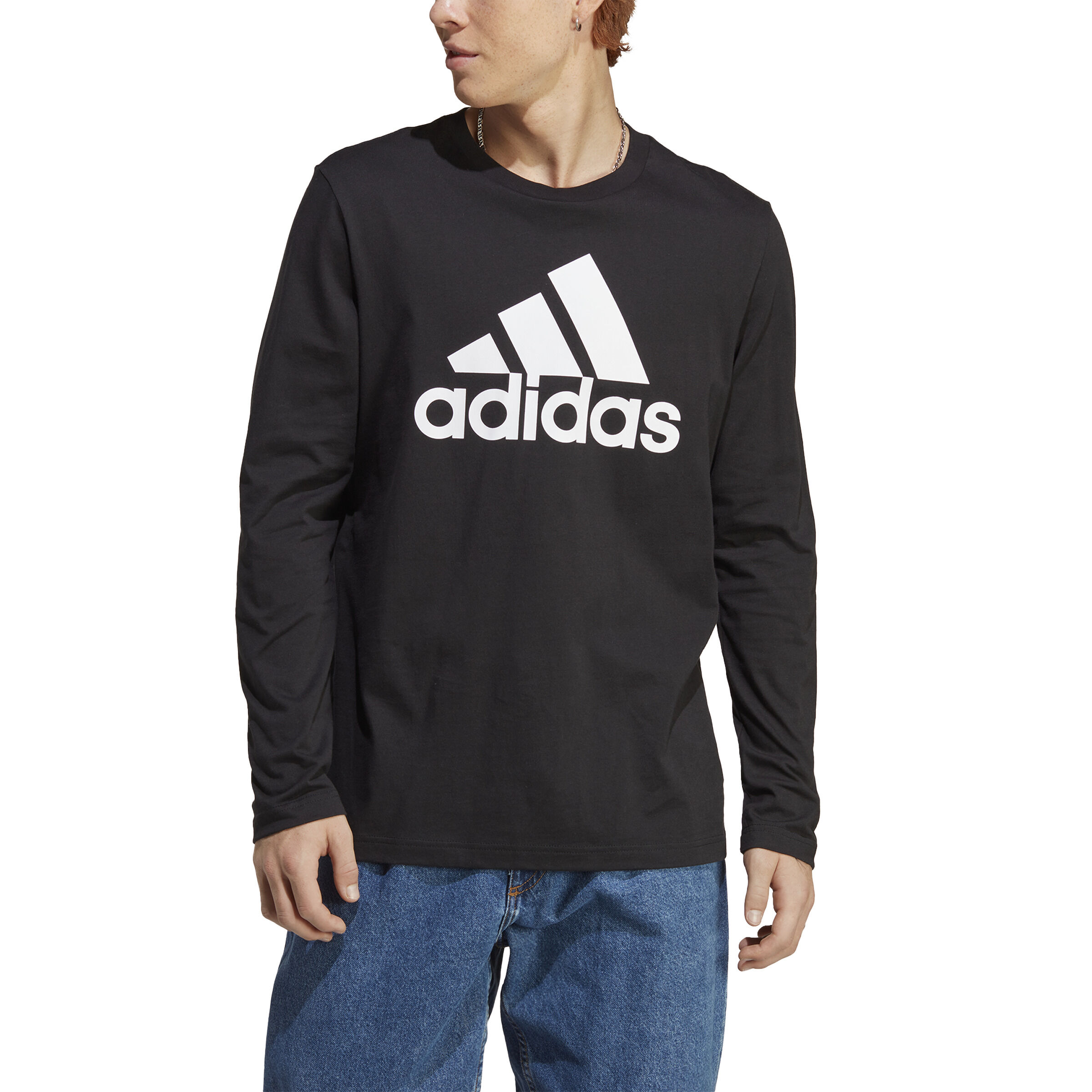 Buy adidas Essentials Long Sleeve Top Longsleeve Heren Zwart Wit online Tennis Point NL