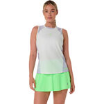 ASICS Kleding ASICS  Court All Over Print Tanktop Dames - cr&egrave;me, blauw-grijs
