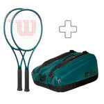 Wilson 2x Blade 98 18x20 V9 plus Schlägertasche