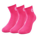 BIDI BADU Kleding BIDI BADU Gila Ankle Tech Sportsokken Verpakking 3 stuks Unisex - pink, wit