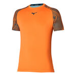 Mizuno Kleding Mizuno Charge Shadow T-shirt Heren-Oranje