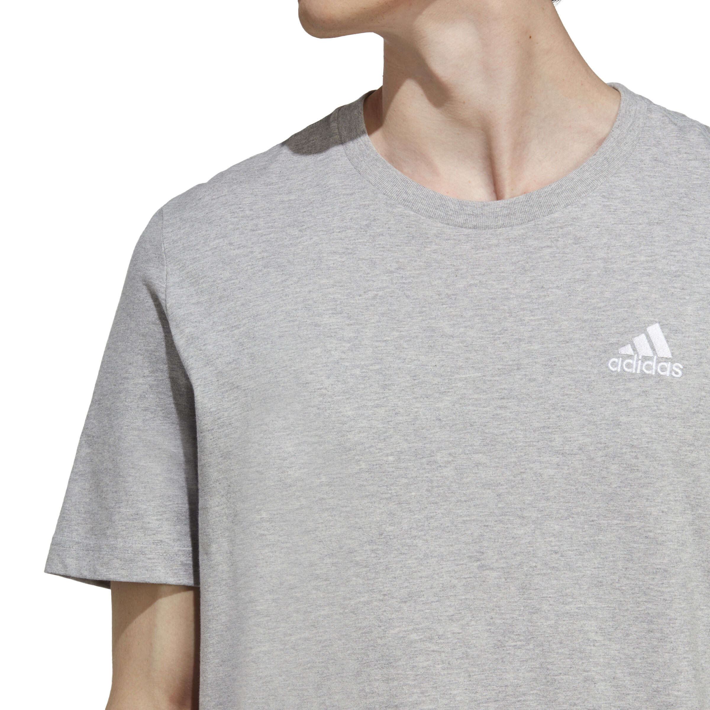 Adidas small logo t shirt hot sale