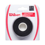 Wilson Overgrips Wilson  Absorbx Verpakking 3 stuks - zwart