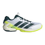 adidas Tennisschoenen adidas Adizero Ubersonic 5 Gravelschoen Heren-Wit,Donkergroen