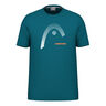 Carl T-shirt Heren-Petrolblauw
