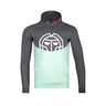 Bassem Lifestyle Sweater met capuchon Jongens - donkergrijs, mint