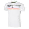 Endlessly Trainings Stripe T-shirt Heren-Wit,Veelkleurig