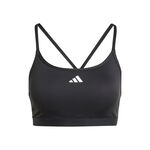 adidas Kleding adidas Aeroreact Training 3Stripes Sport-bh Dames - zwart