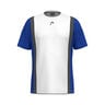 Club Tech T-shirt Jongens-Wit,Donkerblauw