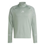 adidas Kleding adidas Ultimate High Visibility Half-Zip Hardloopshirt Heren-Grijs