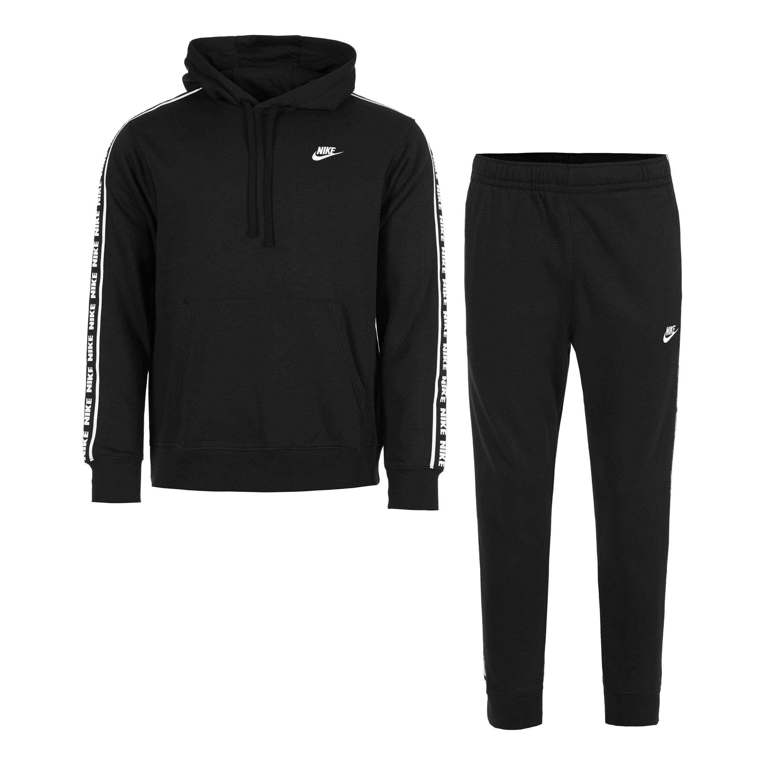 Buy Nike Club Fleece GX Trainingspak Heren Zwart Wit online Tennis Point NL