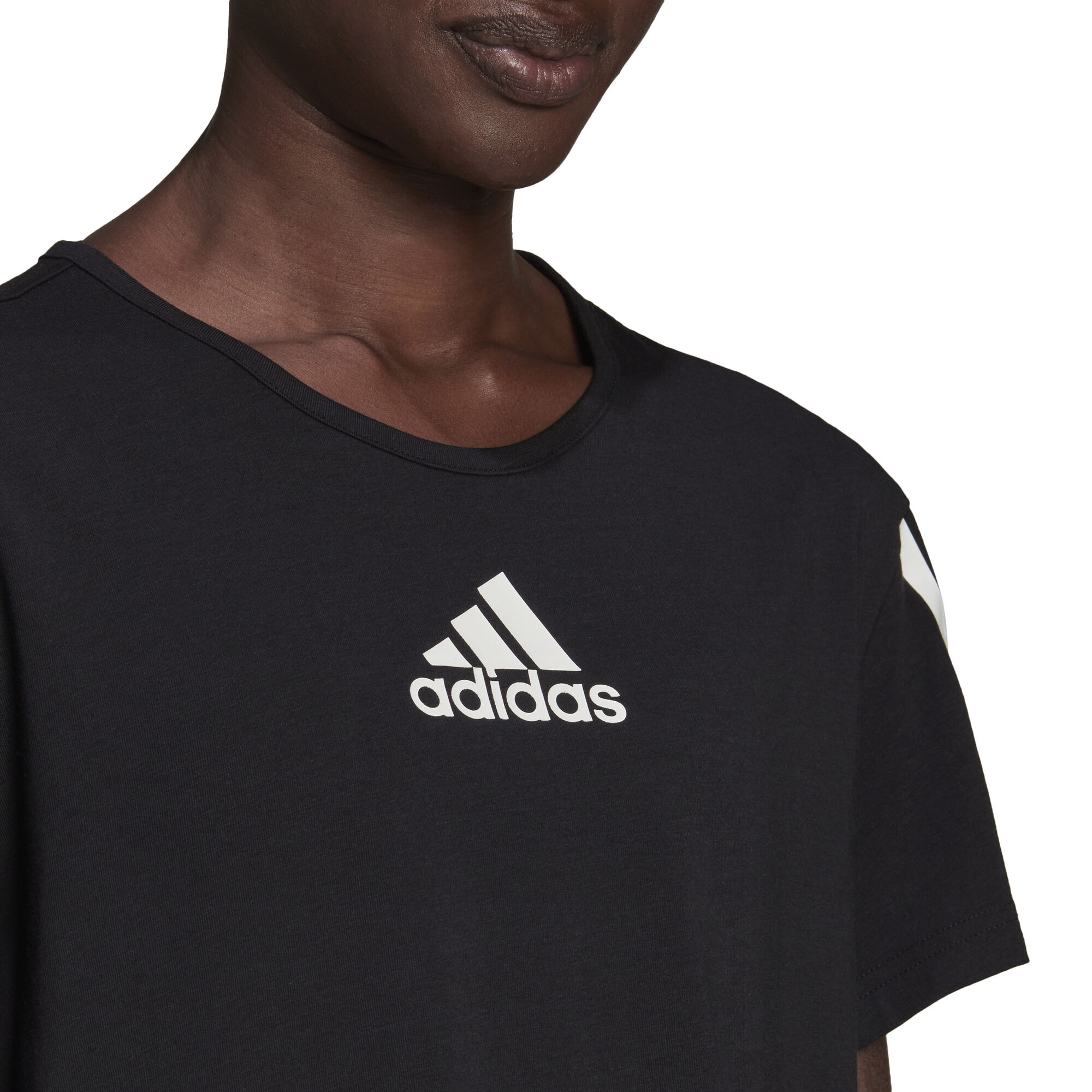 Mew Mew vlam Afleiding adidas Cotton-Touch Cropped T-shirt Dames - Zwart online kopen |  Tennis-Point