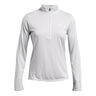 Tech Half-Zip Twist Longsleeve Dames-Grijs