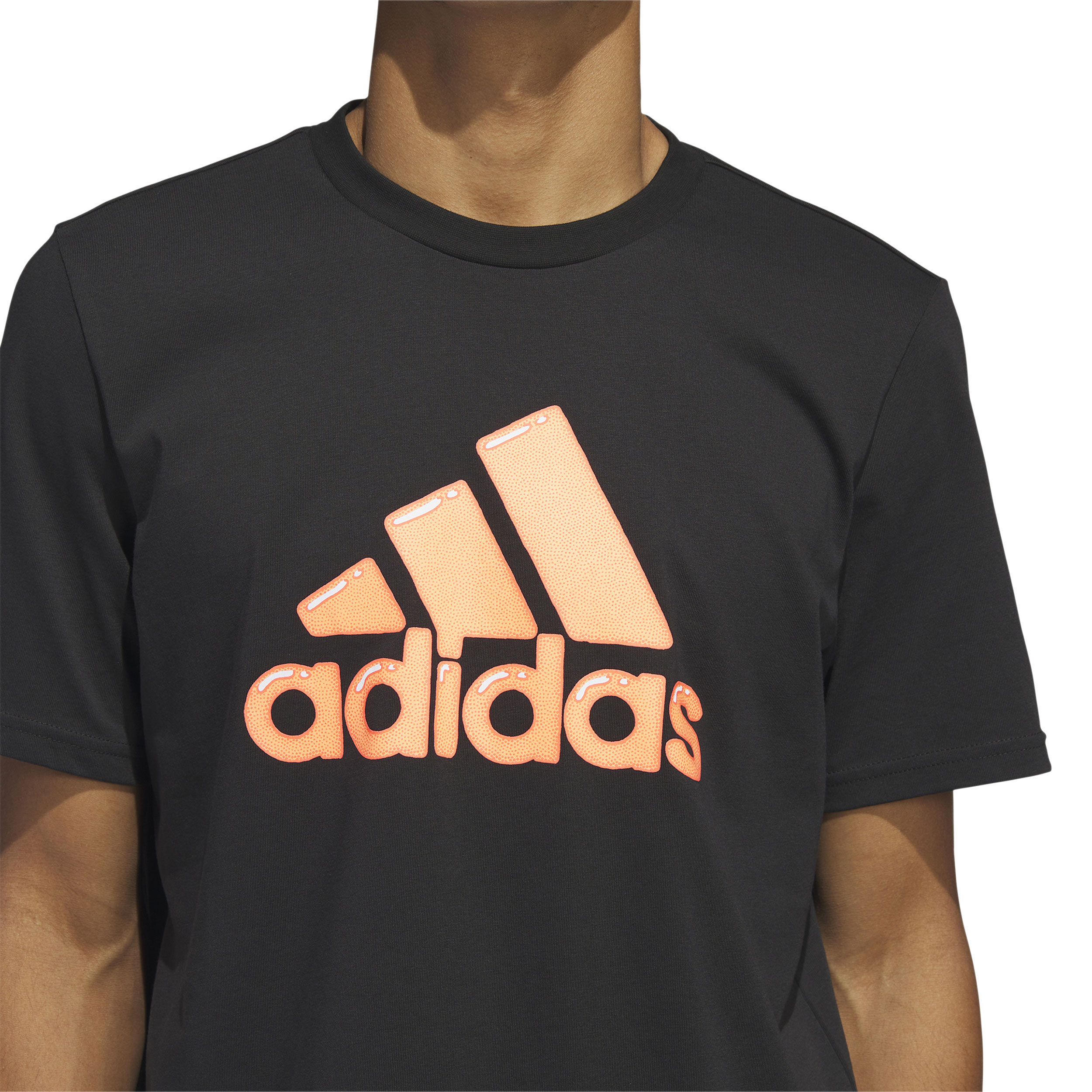 Adidas t shirt online with gold logo
