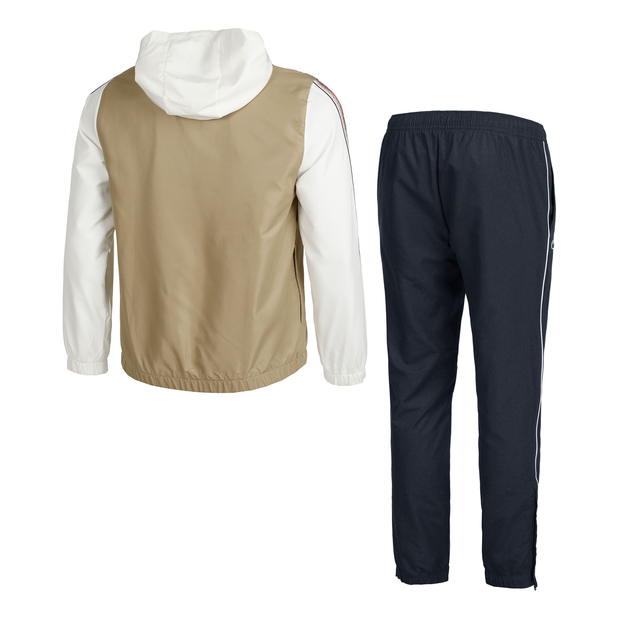 Lacoste Tracksuit Trainingspak Heren beige, wit Tennis-Point