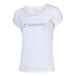 Babolat Kleding Babolat Exercise T-shirt Dames - wit, grijs