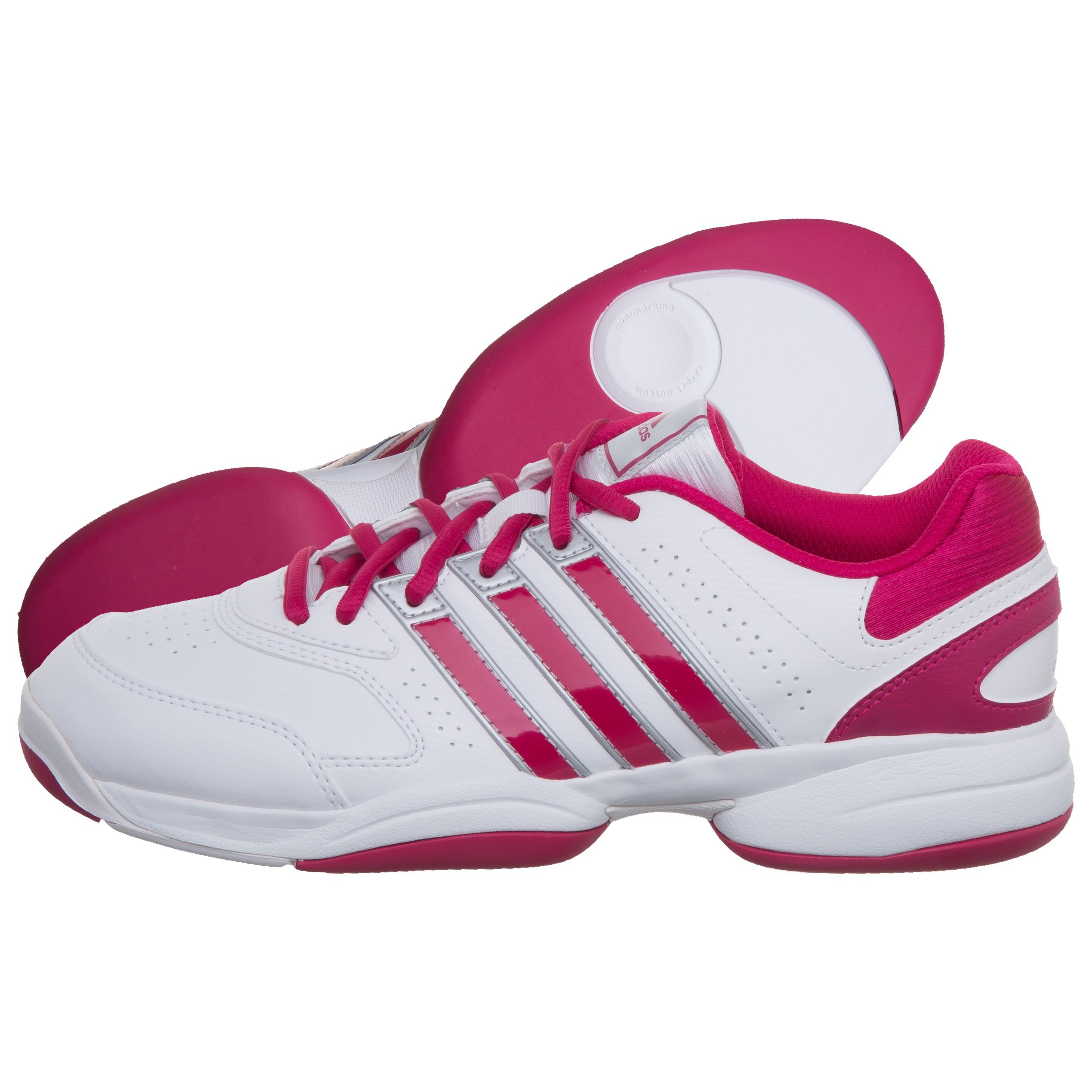 adidas Response Aspire Carpet Synthetic Tennisschoen Tapijt Dames Wit, Pink adidas Response Aspire Carpet Synthetic Tennisschoen Tapijt Dames Wit, Pink