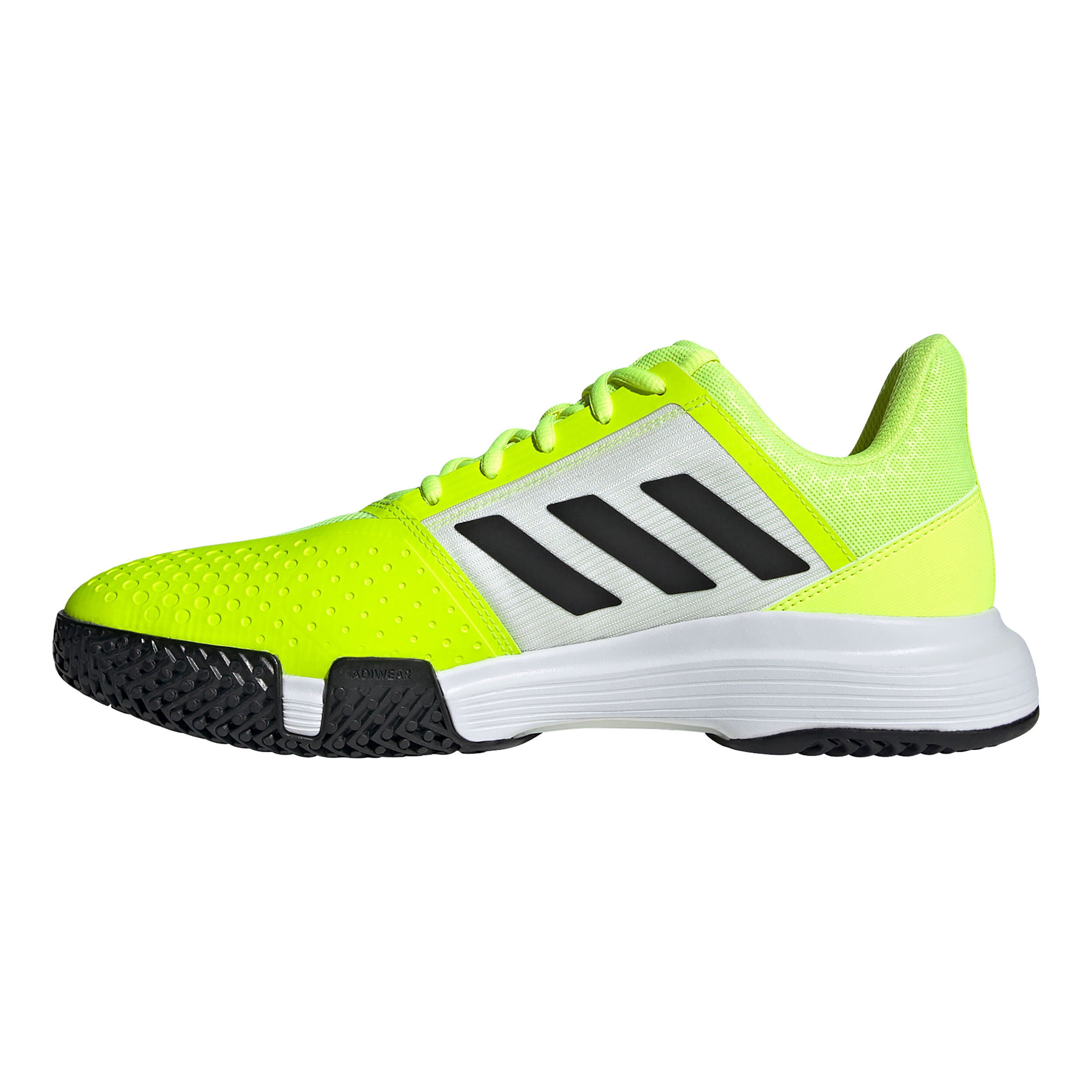 Buy adidas CourtJam Bounce Allcourt Schoen Heren Neongeel Zwart online Tennis Point NL