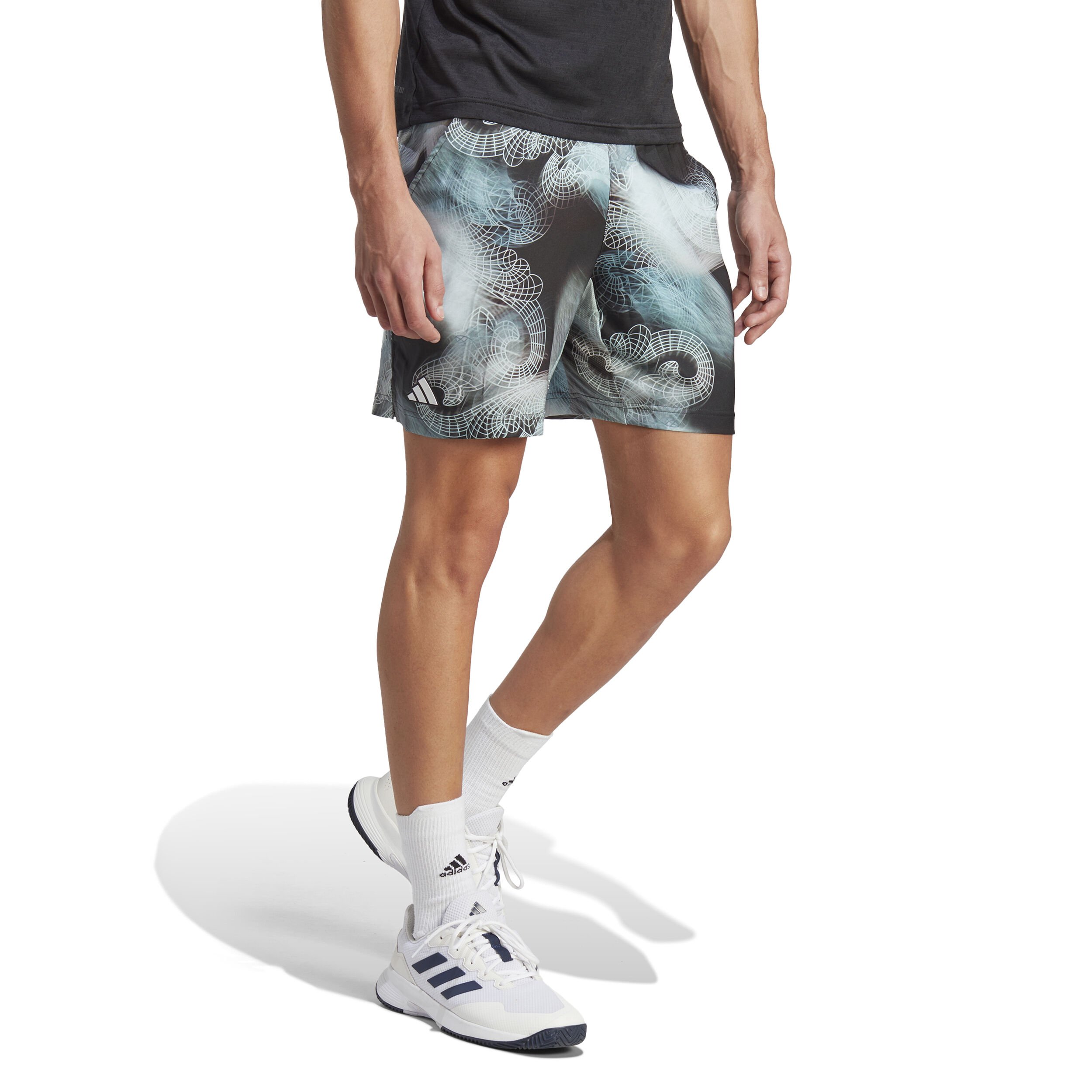Adidas printed shorts sales