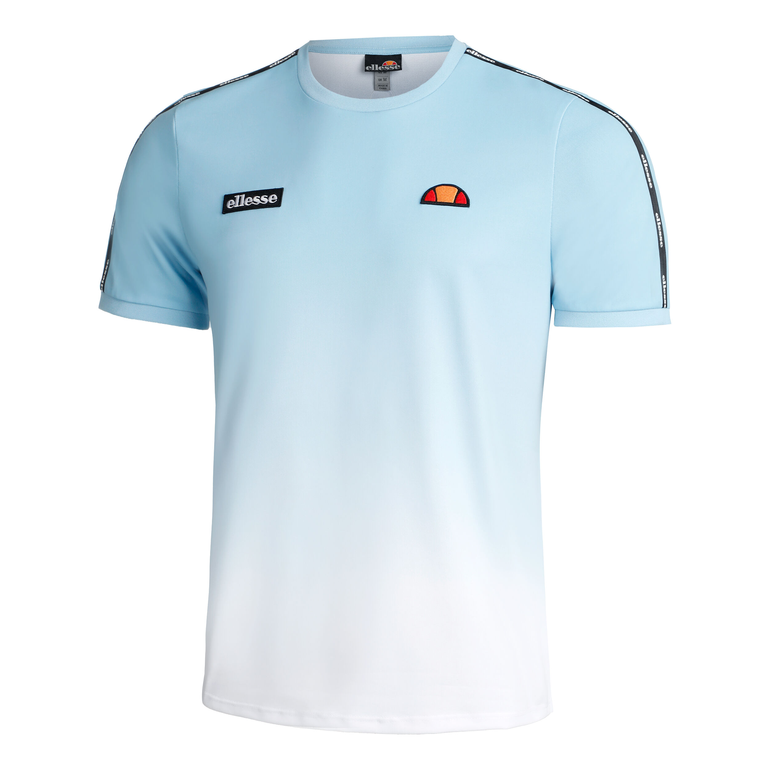 Macina T shirt Heren Lichtblauw Wit