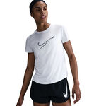 Nike Kleding Nike Swoosh Hardloopshirt Dames-Wit