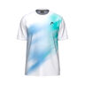Topspin T-shirt Jongens - turkoois, wit