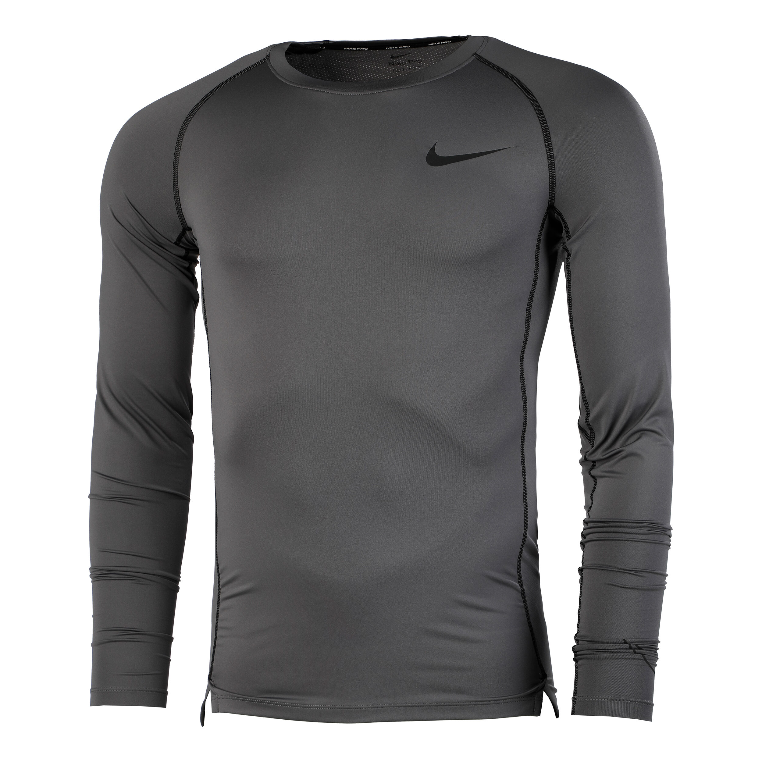 Buy Nike Dri Fit Pro Tight Longsleeve Heren Grijs Zwart online Tennis Point NL