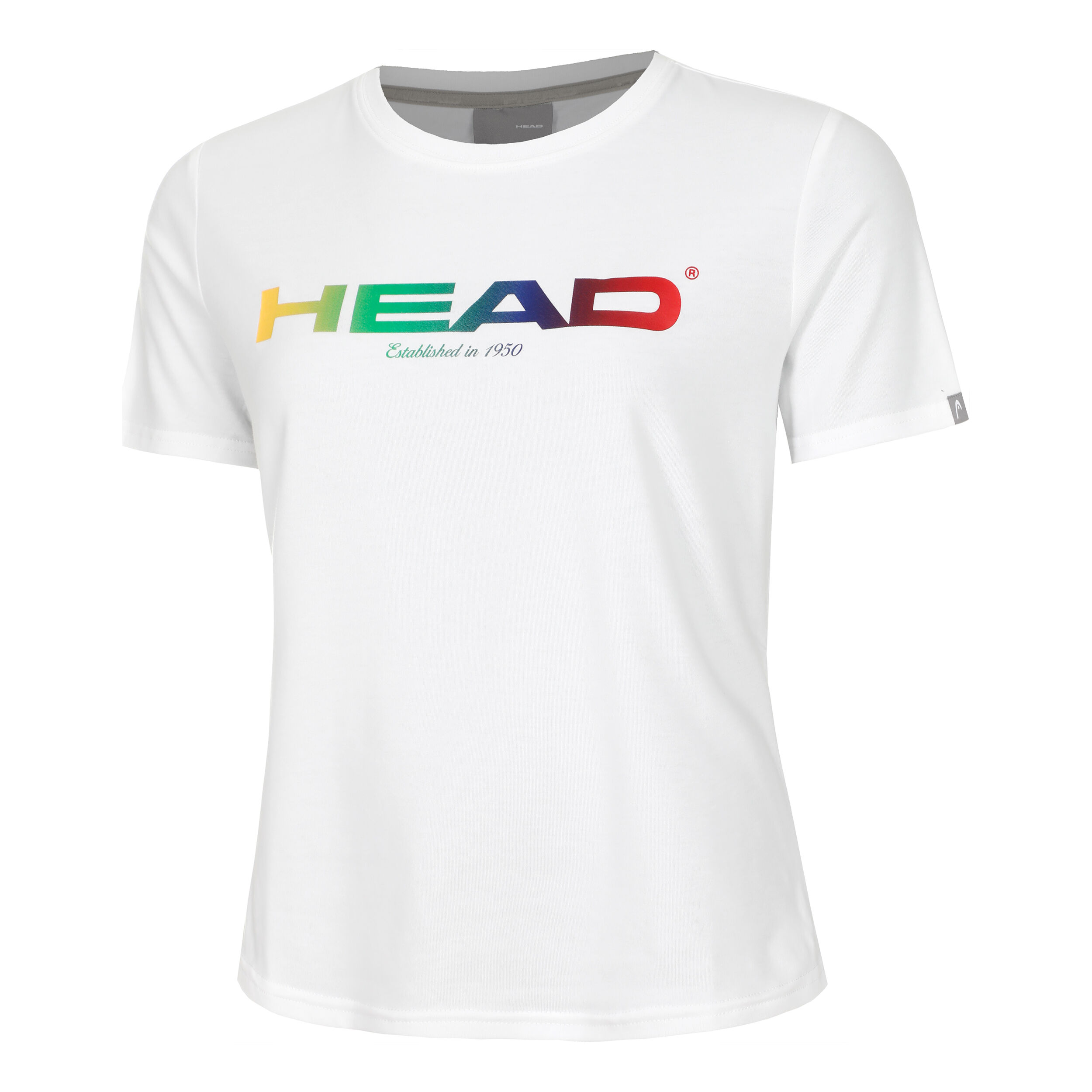 Rainbow shirt dames deals