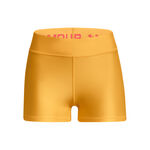 Under Armour Kleding Under Armour Mid Rise Short voor tennisballen Dames - goudgeel, 