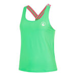 Quiet Please Tenniskleding Quiet Please Serve & Volley 2.0 Tanktop Dames - groen, wit