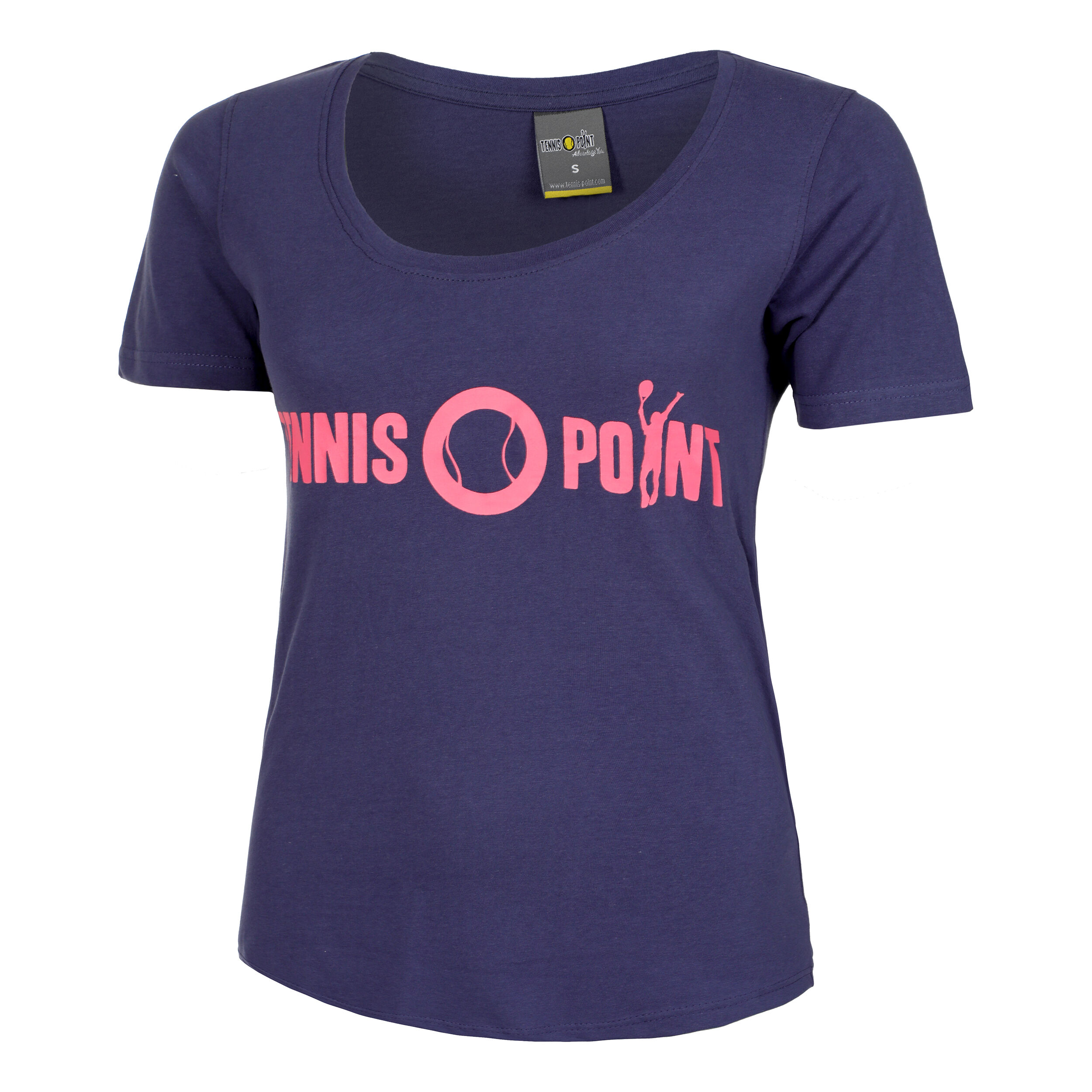 Buy Tennis Point Basic Cotton T shirt Dames Donkerblauw Pink online Tennis Point NL