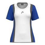 HEAD Kleding HEAD Club 25 Tech T-shirt Dames-Wit,Blauw