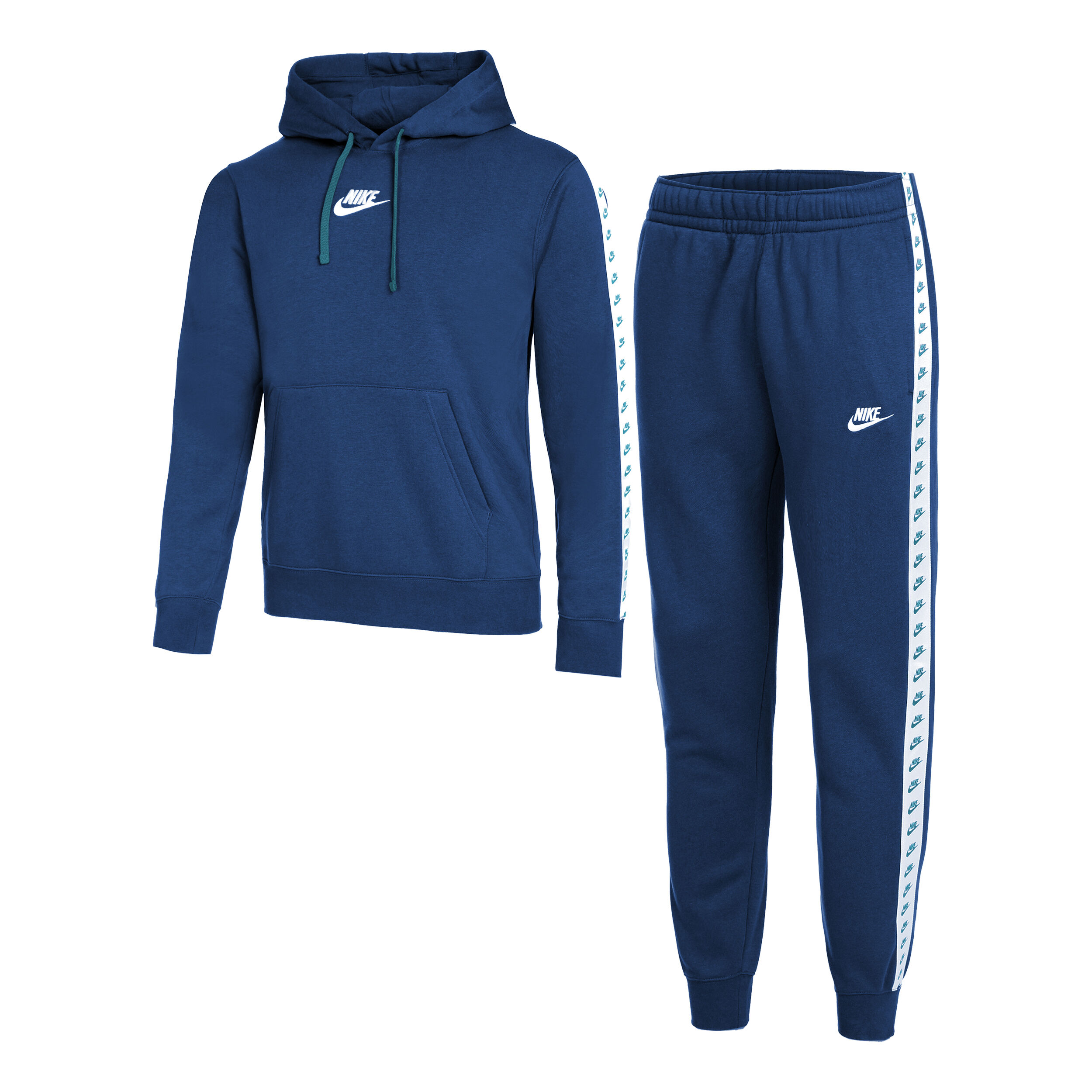 Sportswear Sport Essentials Fleece Trainingspak Heren Donkerblauw Wit