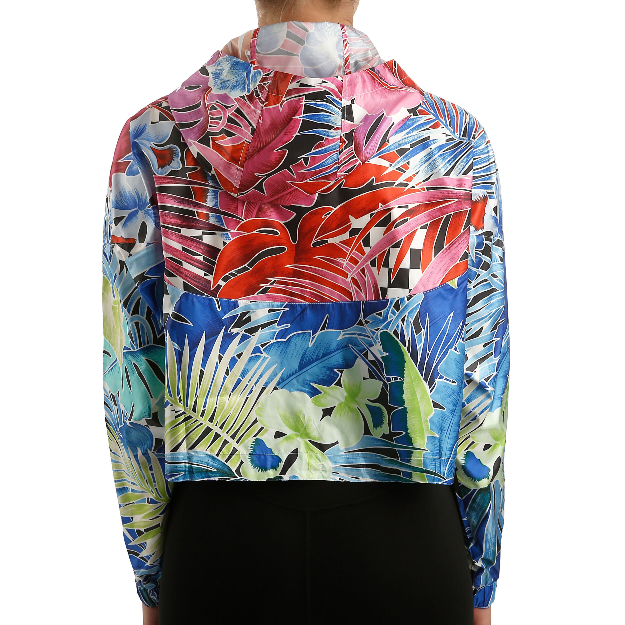 Buy Nike Sportswear Flower Power Woven Trainingsjack Dames Wit Veelkleurig online Tennis Point NL