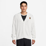 Nike Kleding Nike Court Slam Cardigan Gebreid Vest Heren-Wit