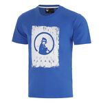 Quiet Please Kleding Quiet Please Scraped T-shirt Heren-blauw, wit