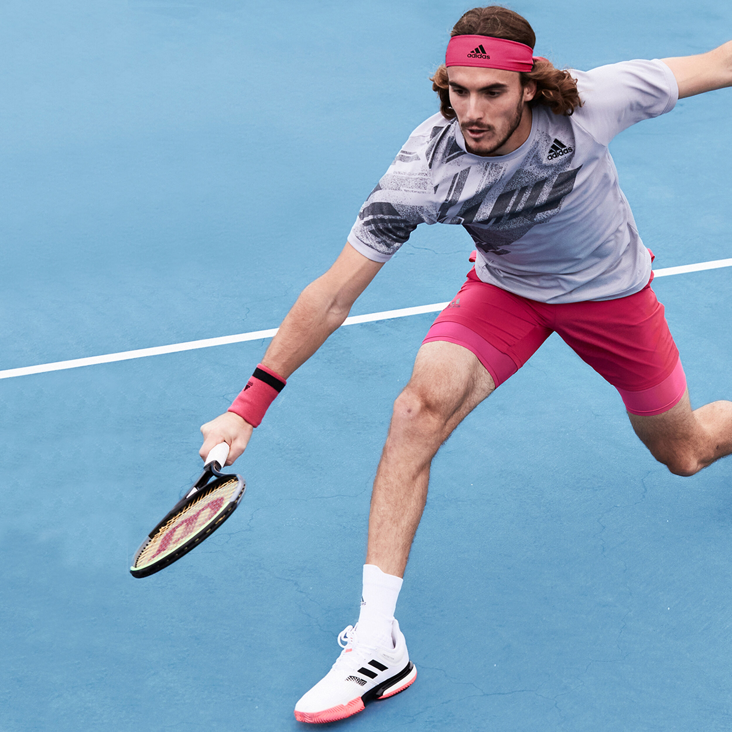 A.Ready Tennis Bandana Pink Wit