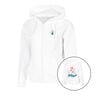 Create Flower Zip Sportjas Dames-Wit,Veelkleurig