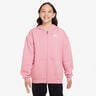 Club Fleece Oversized Full-Zip Sportjas Meisjes-Roze