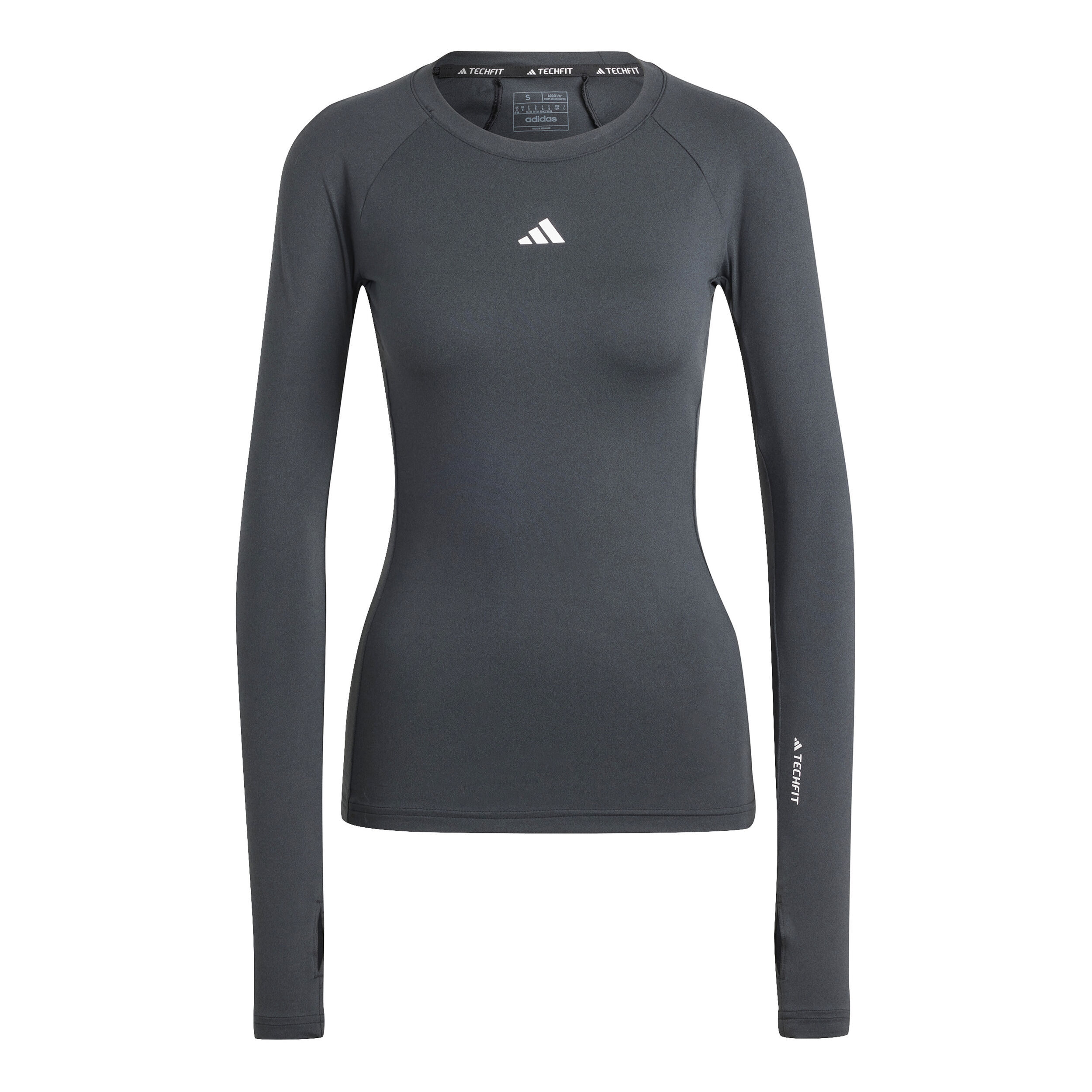 Buy adidas Tech Fit Longsleeve Dames Zwart online Tennis Point NL